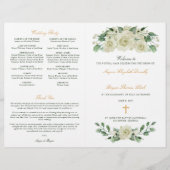 Megan Gold katholieke Wedding Mass Ceremony Progra (Voorkant)