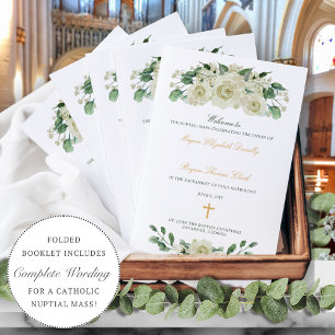 Megan Gold katholieke Wedding Mass Ceremony Progra