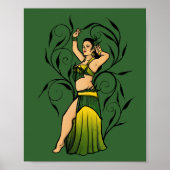 Megan Green Belly Dancer Poster (Voorkant)