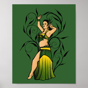 Megan Green Belly Dancer Poster