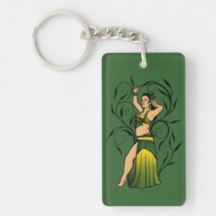 Megan Green Belly Dancer Sleutelhanger