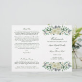 Megan Greenery Folded Wedding Ceremony Program