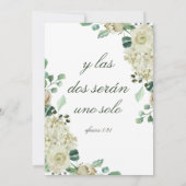 Megan Invitacion de Boda Cristiana Wedding Kaart (Achterkant)