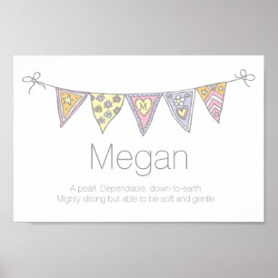 Megan meiden naam en betekenis poster