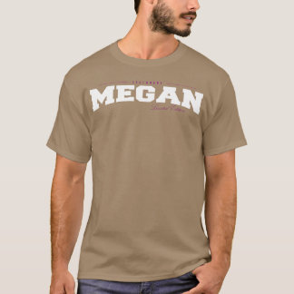 Megan Naam Beperkte Editie Grappige Retro Vintage T-shirt