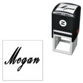Megan, naam Logo, Zelfinktende Stempel (In situ)