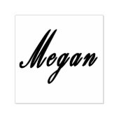 Megan, naam Logo, Zelfinktende Stempel (Design)