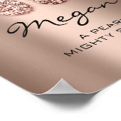 Megan Name Betekenis nieuw Roos Chocolate voor bab Poster (Hoek)