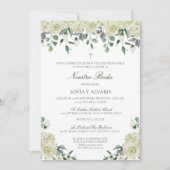 Megan Nuestra Boda Catolica Wedding Invitation Kaart (Voorkant)