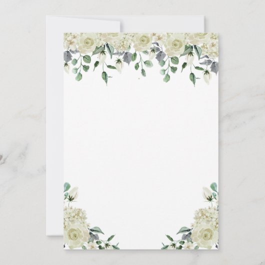 Megan Nuestra Boda Catolica Wedding Invitation Kaart (Achterkant)