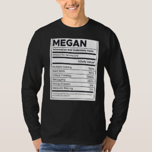 Megan Nutrition Information Probleem met oplossen T-shirt