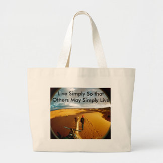 Megan ontmoet de wereld, leef gewoon zodat anderen grote tote bag