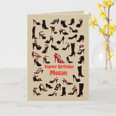 Megan Shoes Happy Birthday Kaart (Gele Bloem)