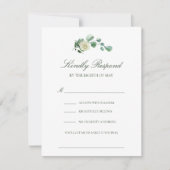 Megan Simple Elegant Song Request Wedding RSVP (Voorkant)