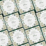 Megan White Floral Christelijk Wedding Favor Magne Magneet<br><div class="desc">Deze florale, Christelijke bruiloft gunsten magneten zijn perfect als cadeautjes als je een religieuze, kerkelijke bruiloft hebt. Het ontwerp is voorzien van prachtige waterverf bloembouquets met witte rozen en hydrangea die zijn doorgesneden met greenery. In het midden staat het Bijbelversum "En nu blijven deze drie over: geloof, hoop en liefde,...</div>