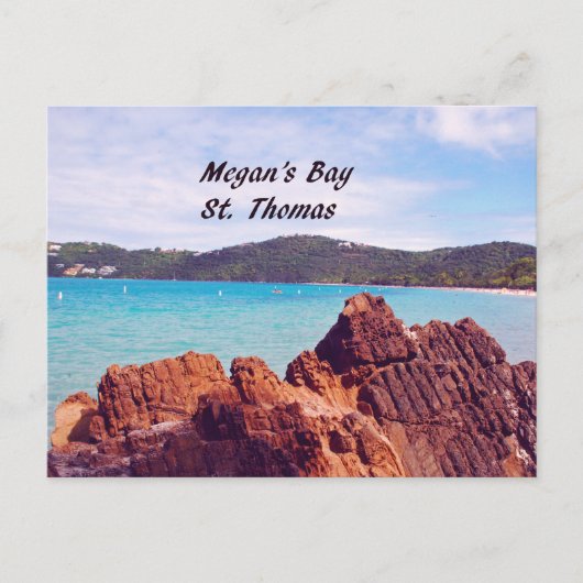 Megans Bay St. Thomas Briefkaart (Voorkant)
