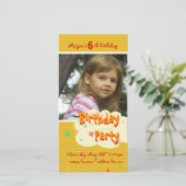 Megan's Super Birthday Party Fotouitnodiging (Staand voorkant)