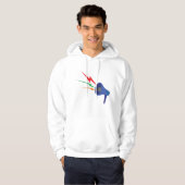 Megaphone Sound Waves Mannen Hoodie (Voorkant volledig)