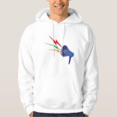 Megaphone Sound Waves Mannen Hoodie (Voorkant)