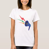 Megaphone Sound Waves Vrouwen T-shirt (Voorkant)