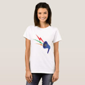 Megaphone Sound Waves Vrouwen T-shirt (Voorkant volledig)