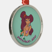 Megara Goddess at Heart Metal Ornament (Rechts)