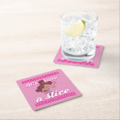 Megara - It's Been a Slice Square Paper Coaster Kartonnen Onderzetters (Insitu)