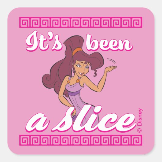 Megara - It's Been a Slice Square Sticker (Voorkant)