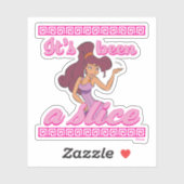 Megara - It's Been a Slice Sticker (Vel)