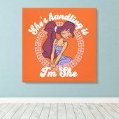 Megara - She's Handling It, I'm She Canvas Print (Insitu (Houten vloer))