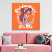 Megara - She's Handling It, I'm She Canvas Print (Insitu (Woonkamer))