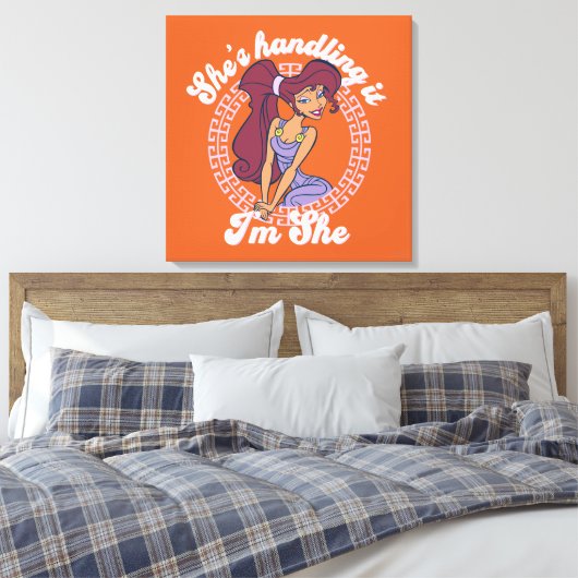 Megara - She's Handling It, I'm She Canvas Print (Insitu (Slaapkamer))