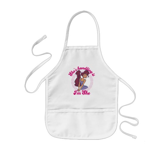 Megara - She's Handling It, I'm She Kids' Apron Kinder Schort (Voorkant)