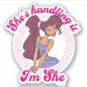 Megara - She's Handling It, I'm She Sticker (Voorkant)