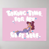 Megara - Taking Time For My Best Self Poster (Voorkant)