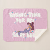 Megara - Taking Time For My Best Self Sherpa Blank Sherpa Deken (Voorkant (horizontaal))