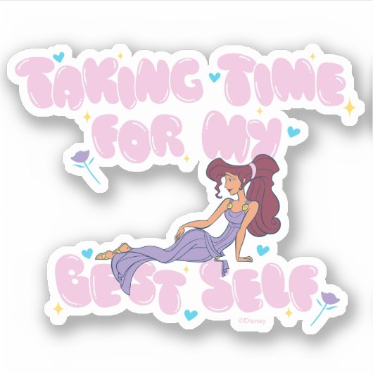 Megara - Taking Time For My Best Self Sticker (Voorkant)