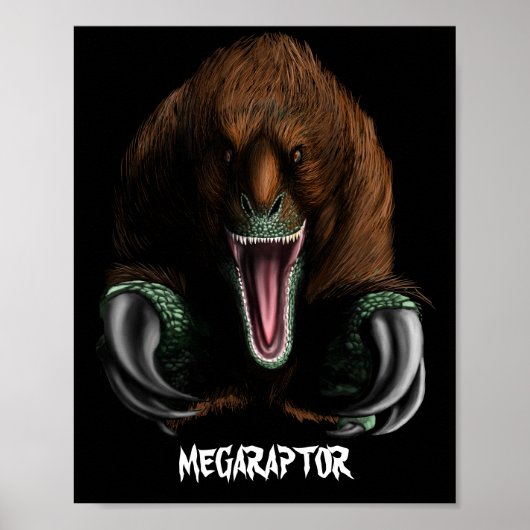Megaraptor Poster (Halfglans) (Voorkant)