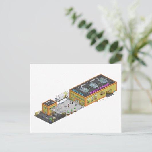 Megastore Briefkaart (Staand voorkant)