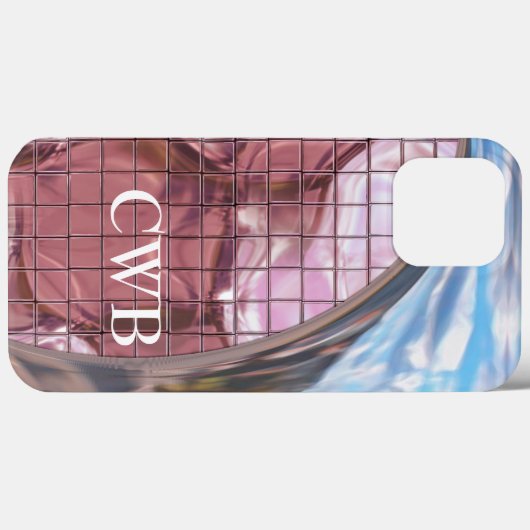 Megastyle Rue Monogram Case-Mate iPhone Case (Achterkant (horizontaal))