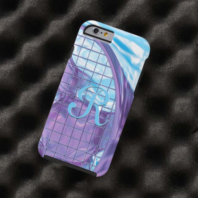 Megastyle Surf monogram Case-Mate iPhone Case (Voorbeeld)