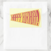 Megatelefoon Happy Birthday Stickers (Tas)
