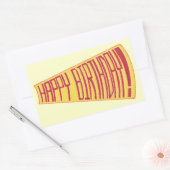 Megatelefoon Happy Birthday Stickers (Envelop)