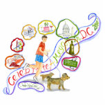 megavier-teken staand fotobeeldje<br><div class="desc">vieren</div>