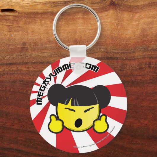 Megayummo.com sleutelhanger (Voorkant)