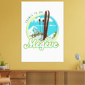 Megève france ski logo canvas afdruk (Insitu (Woonkamer))