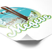 Megève france ski logo foto afdruk (Hoek)