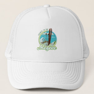 Megève france ski logo trucker pet
