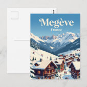 Megève, Frankrijk Briefkaart (Voorkant / Achterkant)