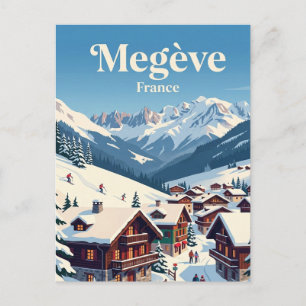 Megève, Frankrijk Briefkaart